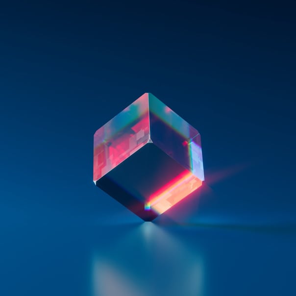 multicolored cube